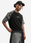 Black Brode Detaylı Reglan T-shirt