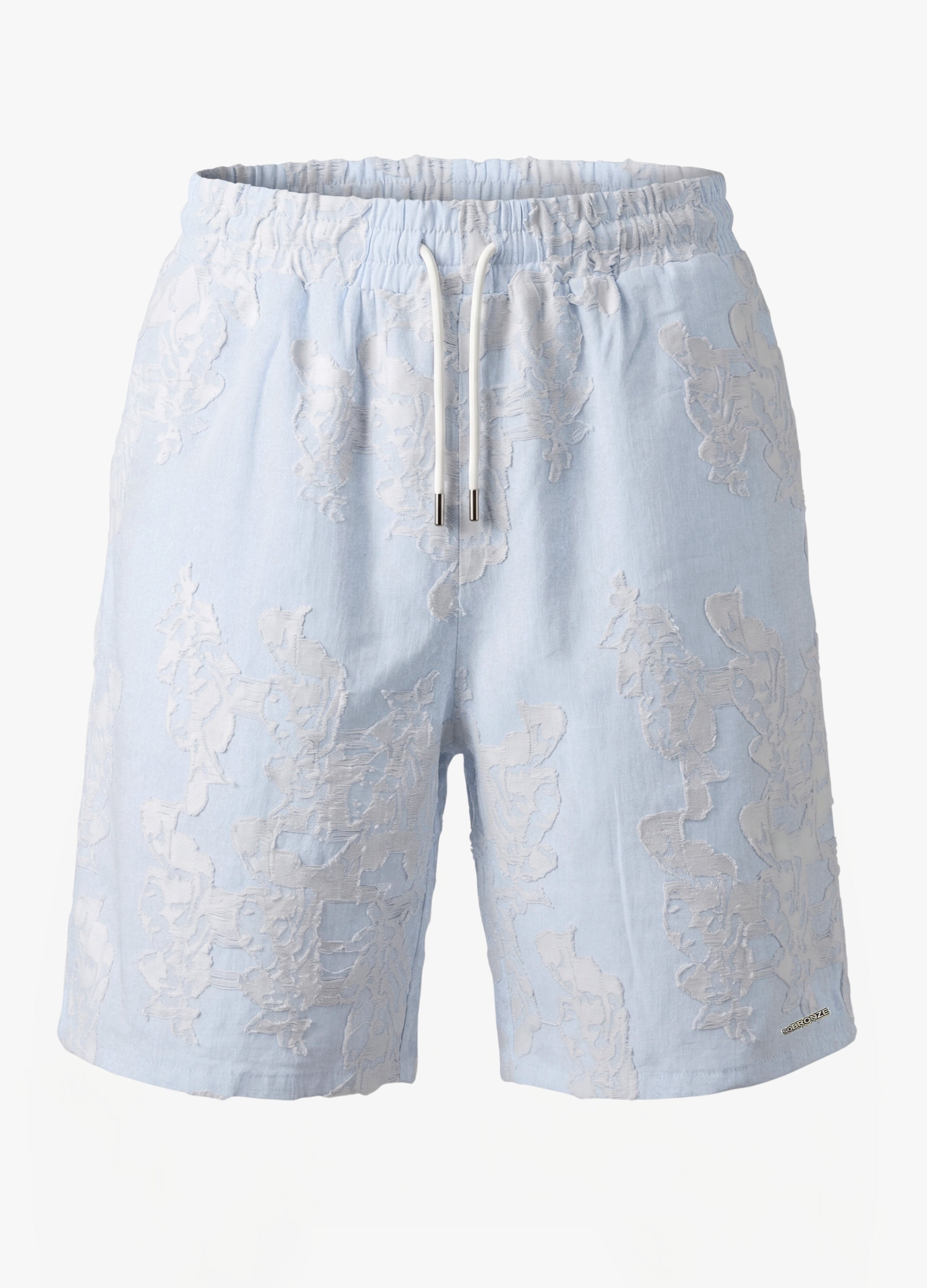 Baby Blue Comfort Jakarlı Şort