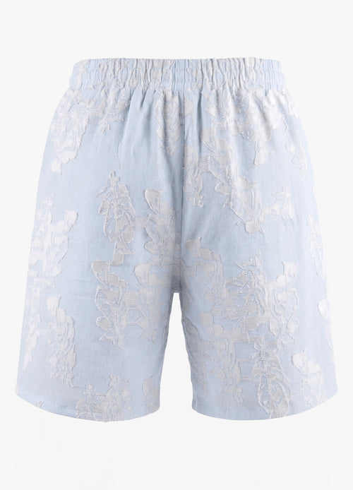 Baby Blue Comfort Jakarlı Şort