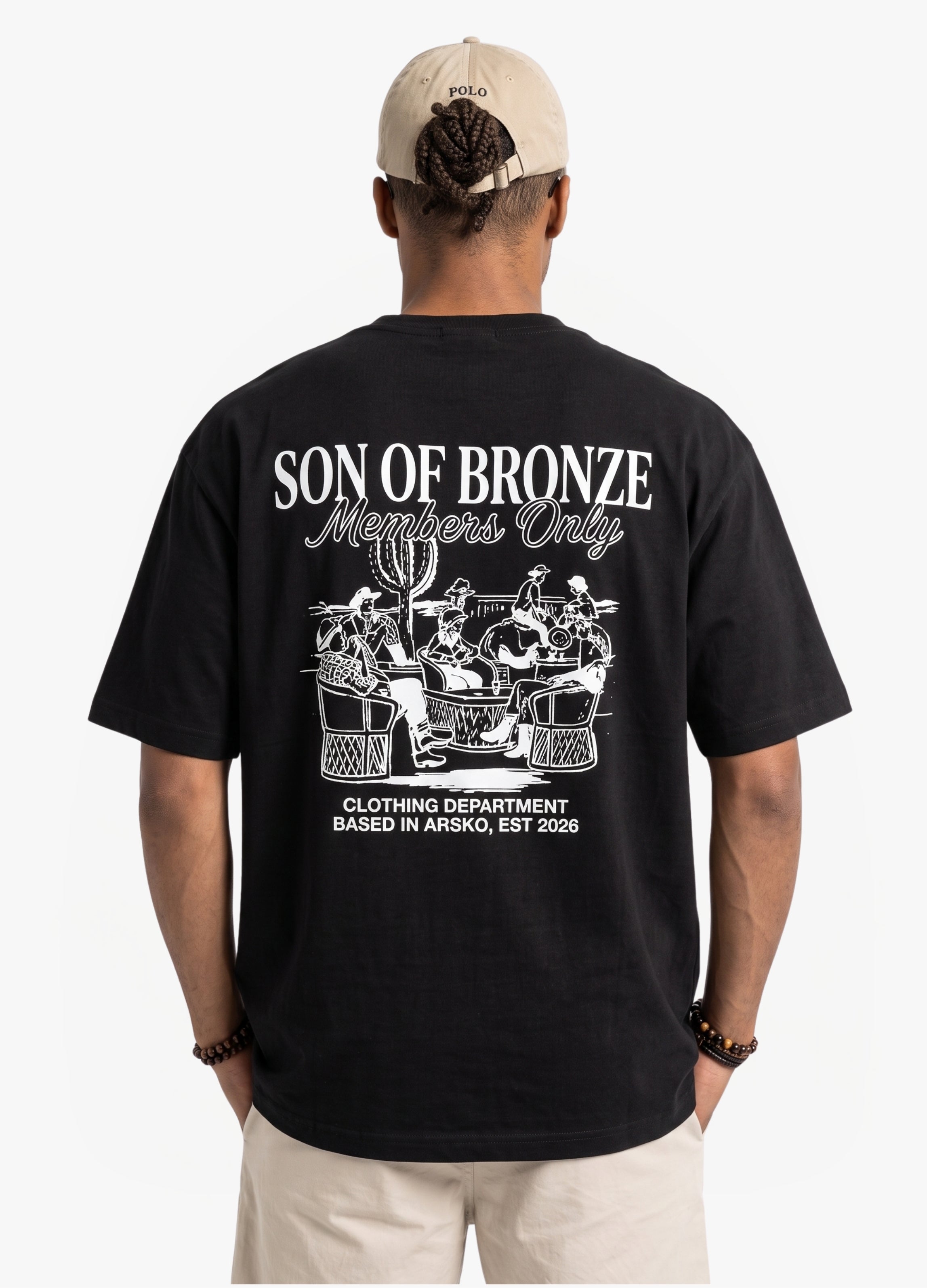 Black Sırt Baskılı Comfort T-shirt