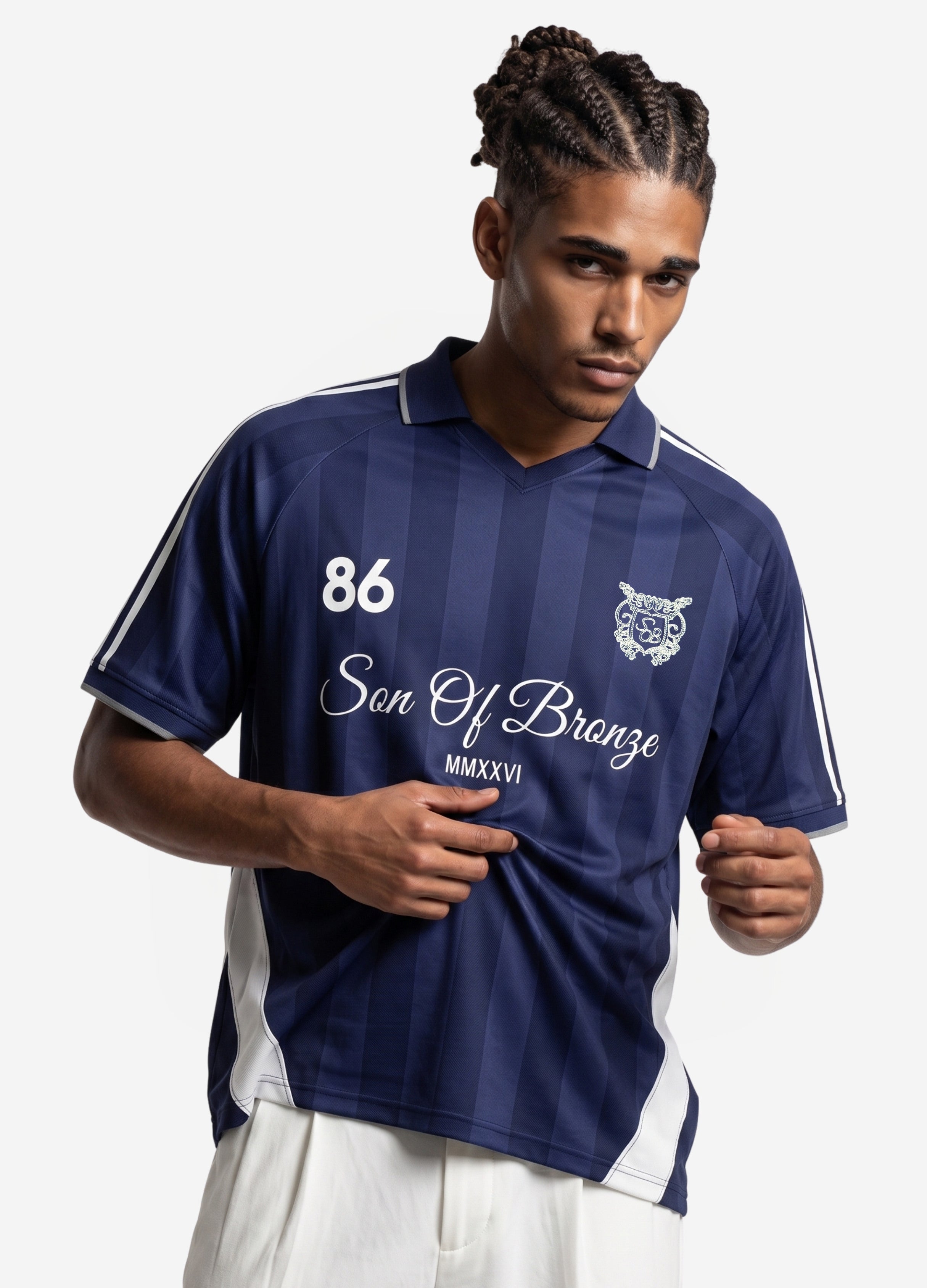 Navy Blue Forma Polo T-shirt