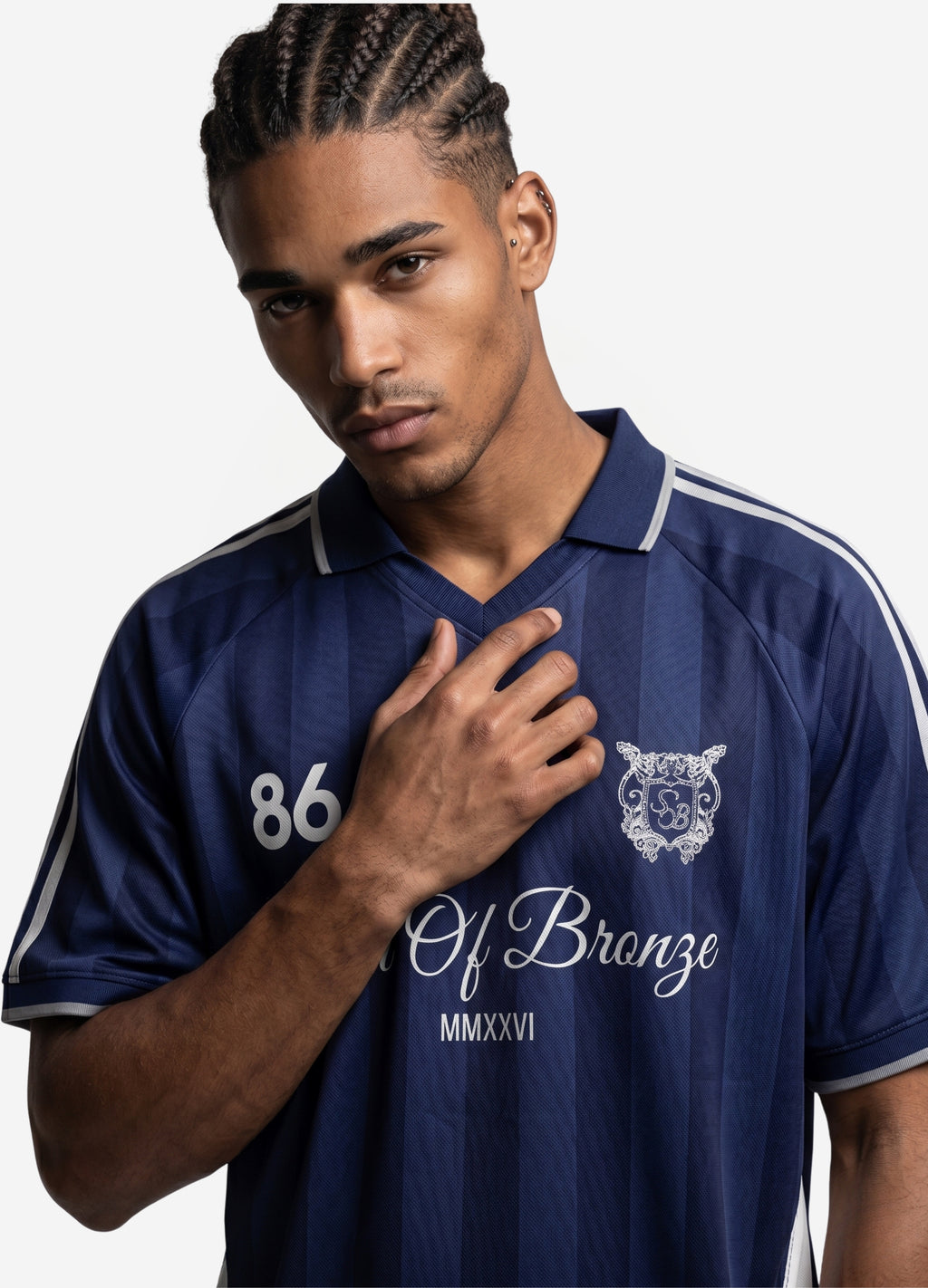 Navy Blue Forma Polo T-shirt