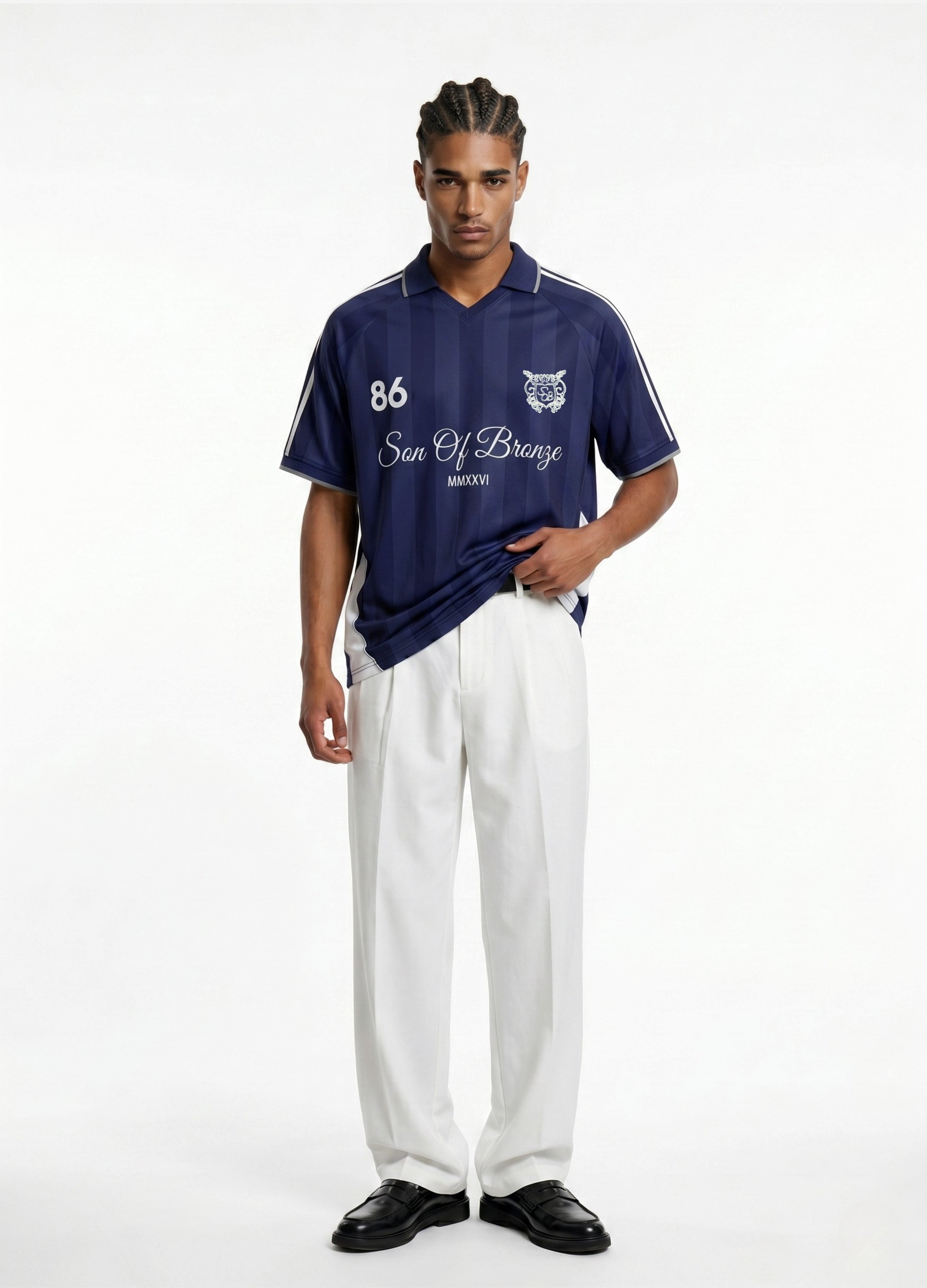 Navy Blue Forma Polo T-shirt