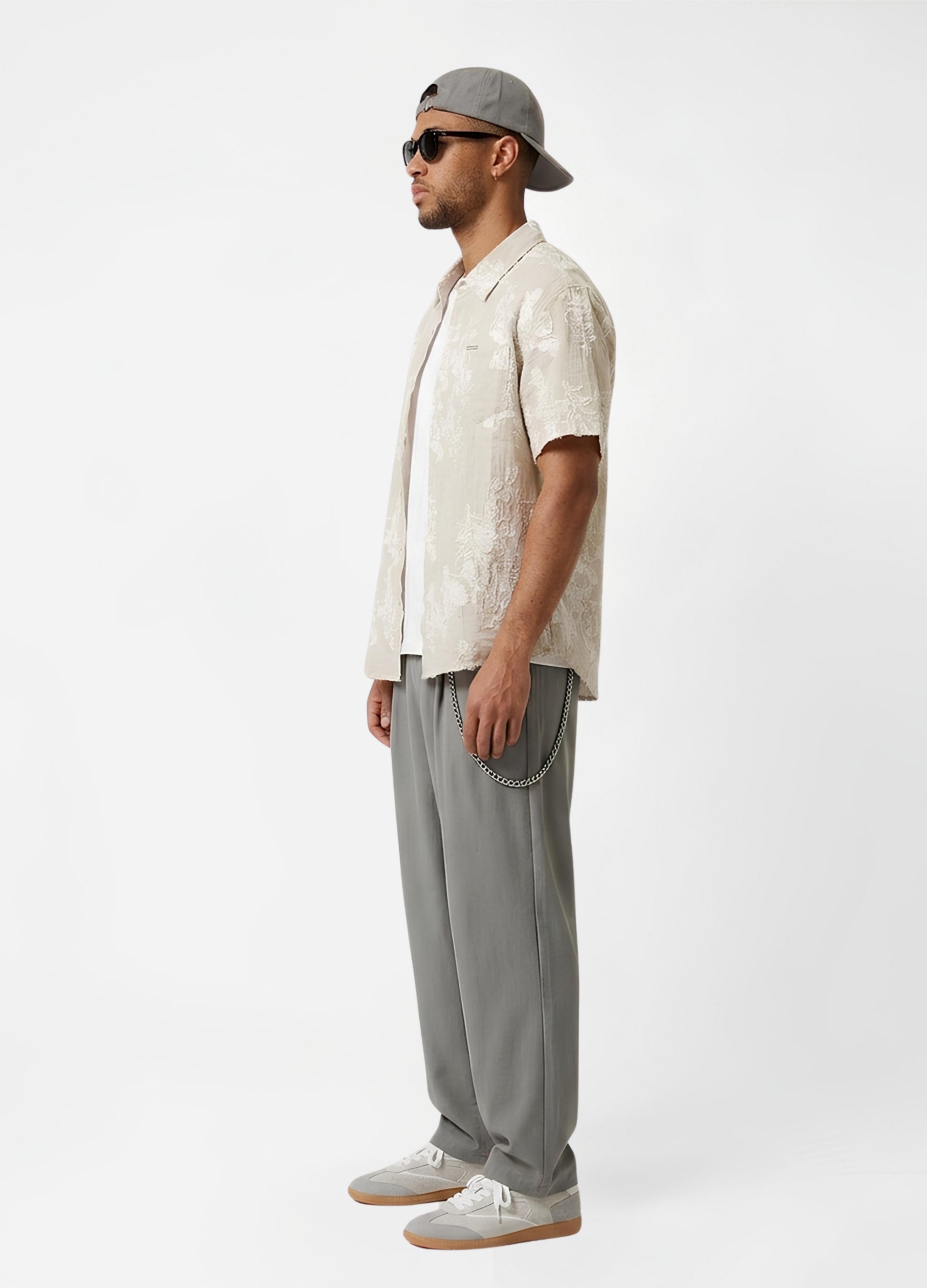 Beige Cep Detaylı Comfort Gömlek