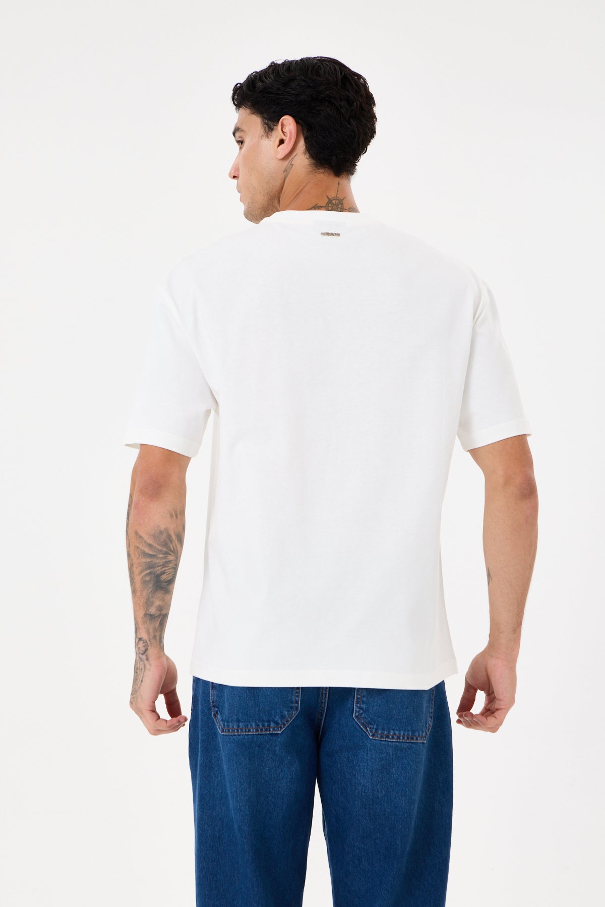 Off White Rivet Taşlı Comfort T-shirt