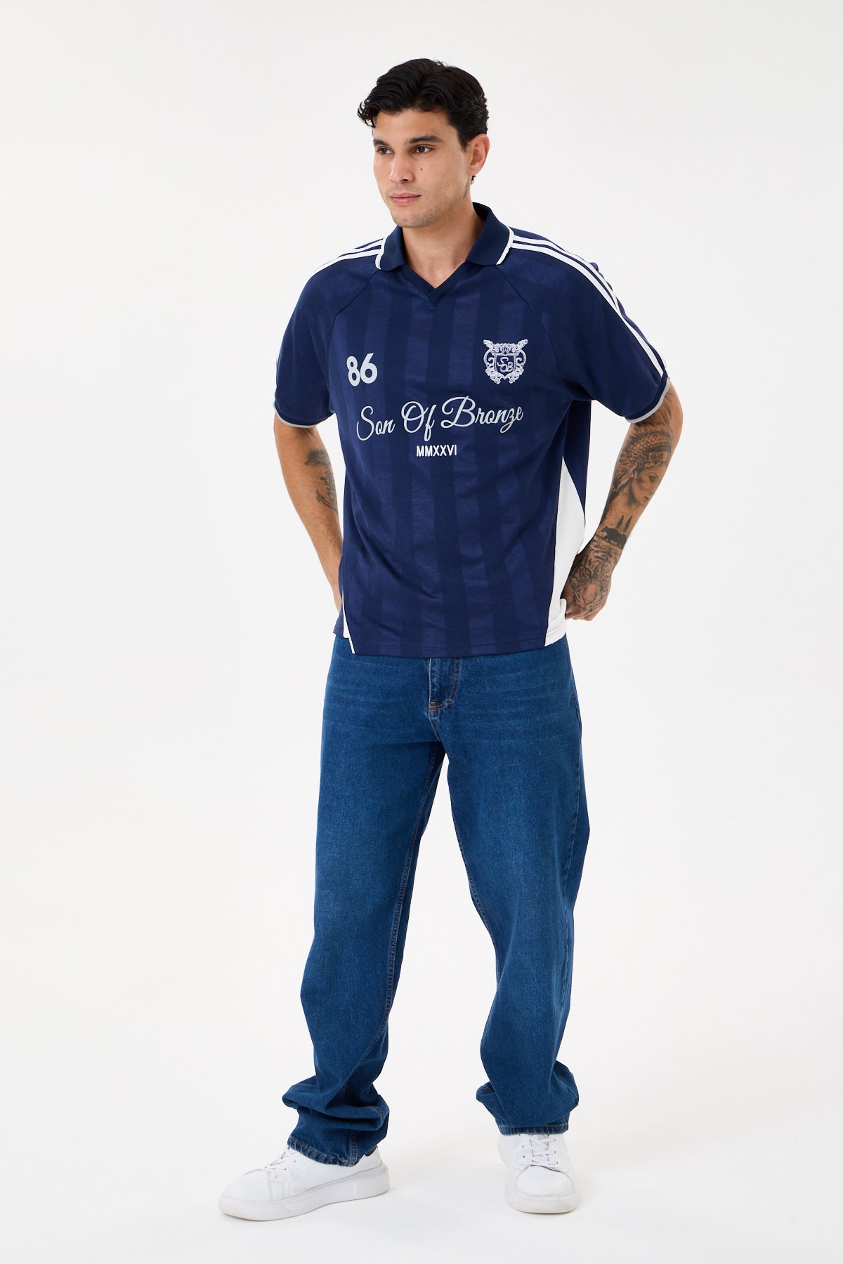 Navy Blue Forma Polo T-shirt