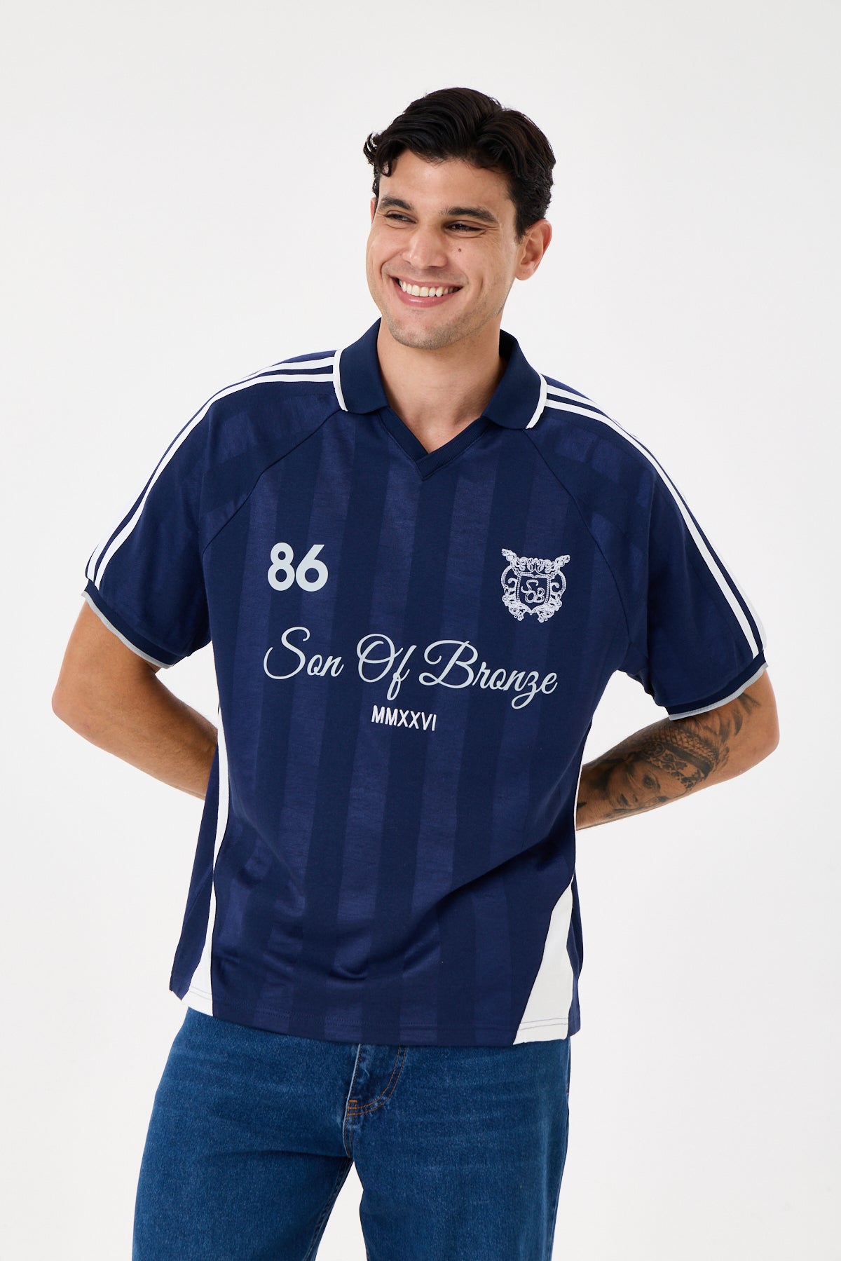 Navy Blue Forma Polo T-shirt