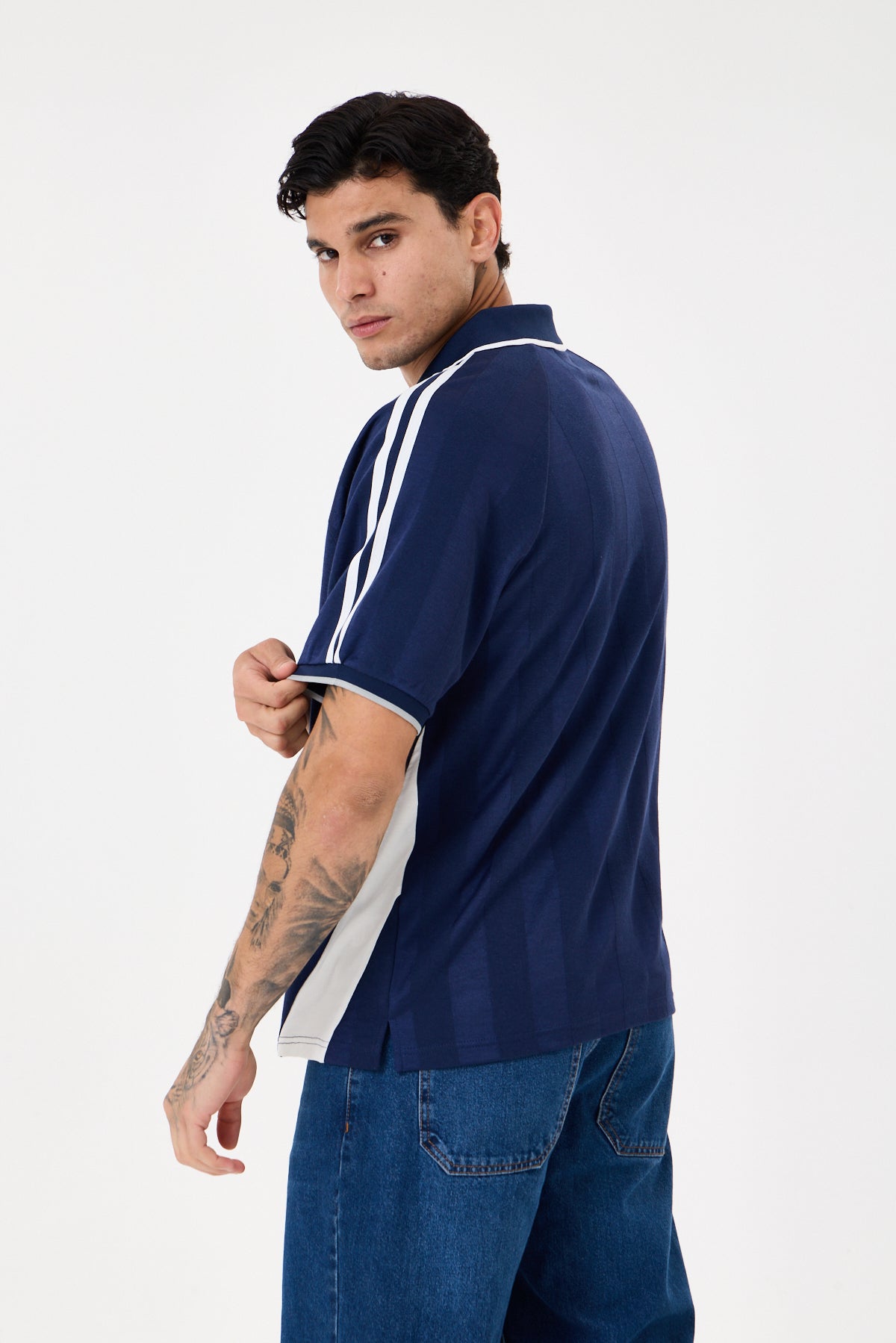 Navy Blue Forma Polo T-shirt