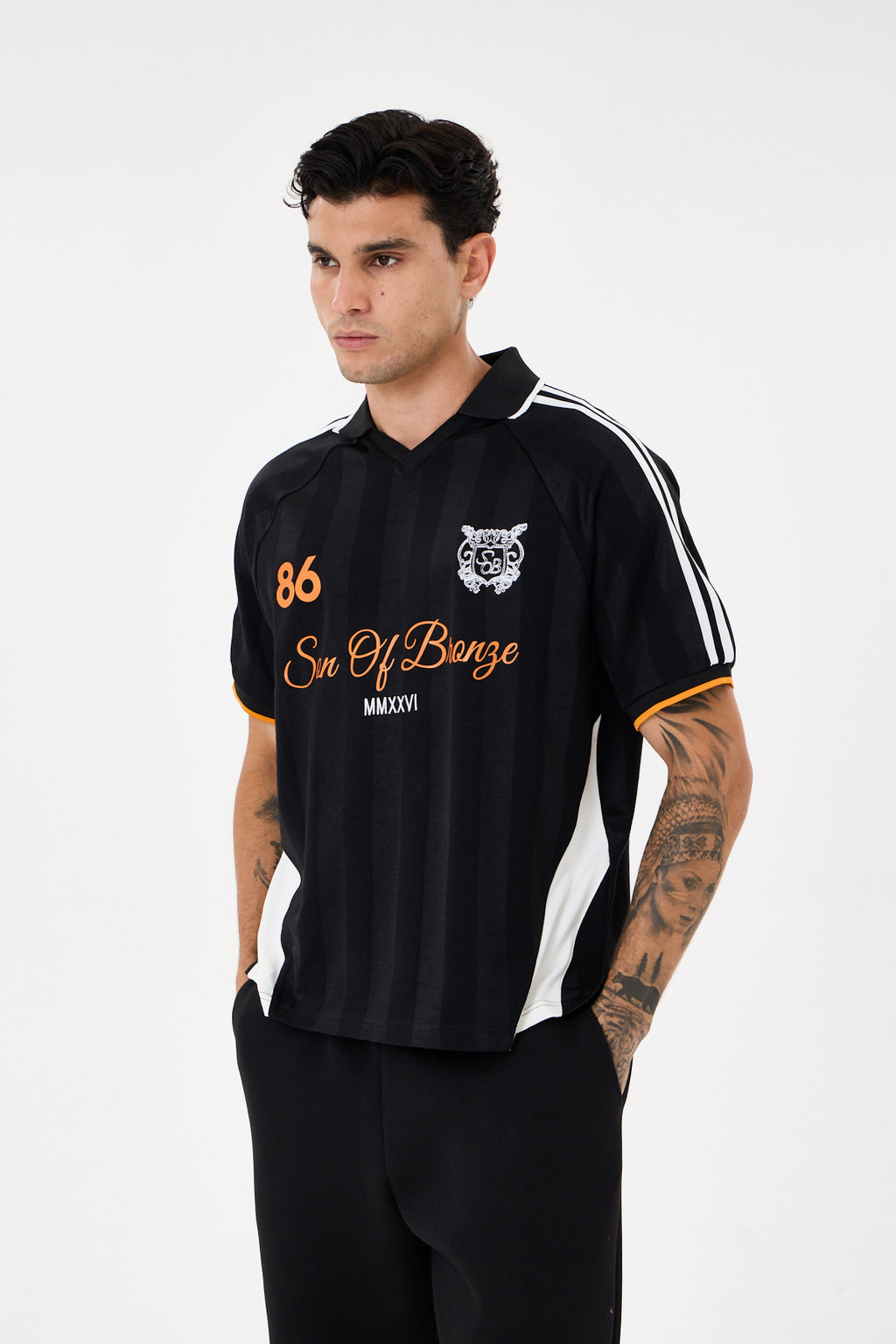 Black Forma Polo T-shirt