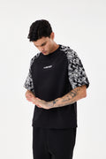 Black Brode Detaylı Reglan T-shirt