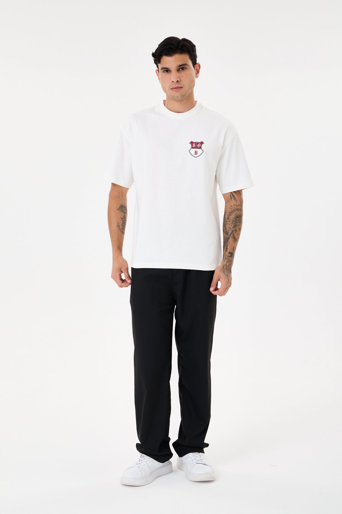 Off White Sırt Baskılı Comfort T-shirt
