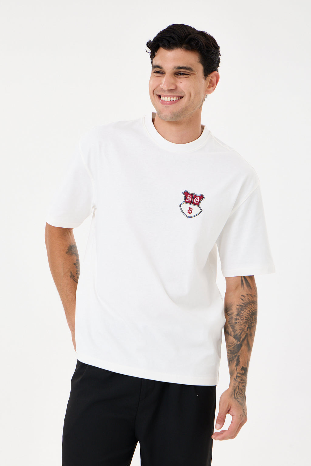 Off White Sırt Baskılı Comfort T-shirt