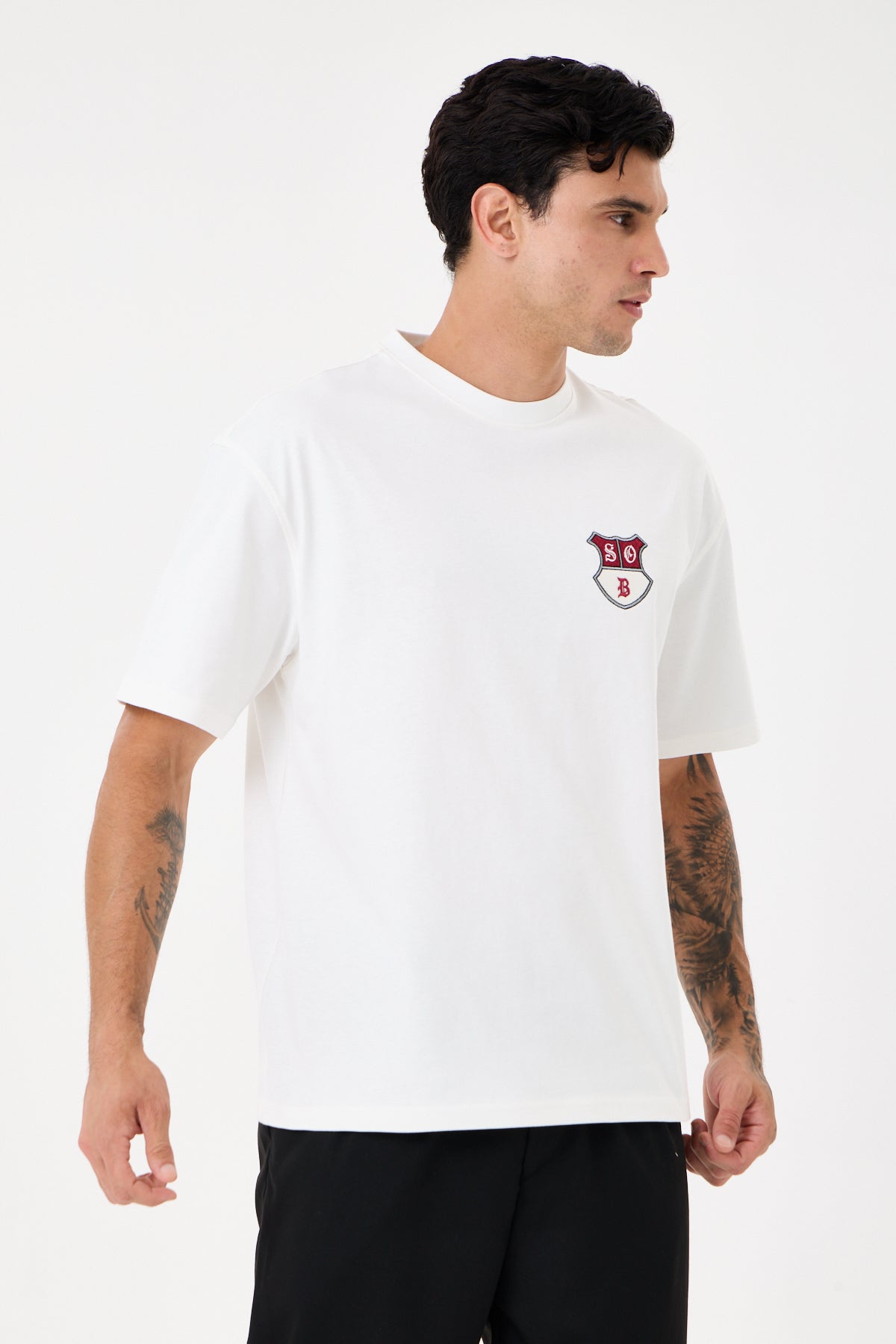 Off White Sırt Baskılı Comfort T-shirt