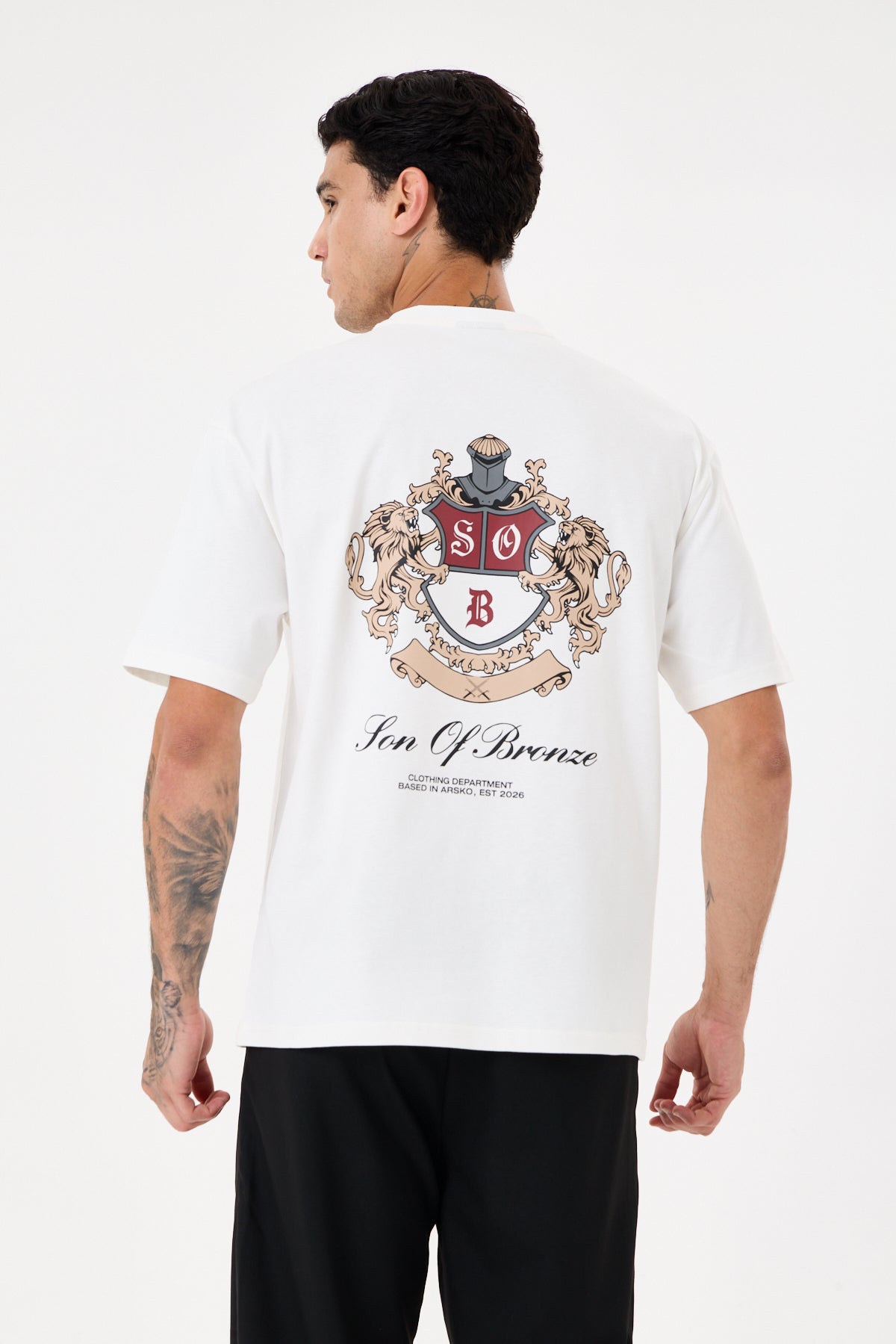 Off White Sırt Baskılı Comfort T-shirt