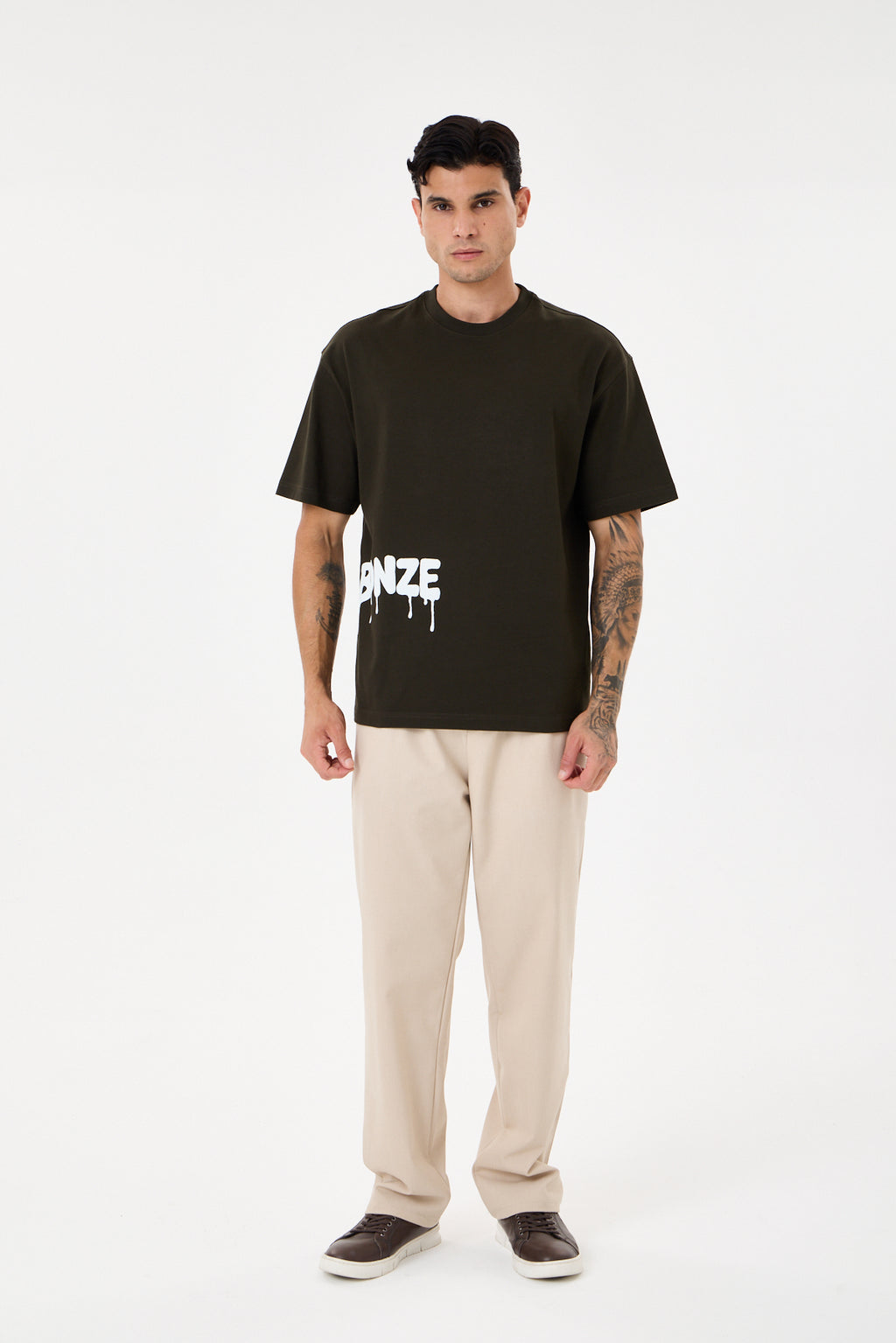 Dark Green Glow Puff Comfort T-Shirt