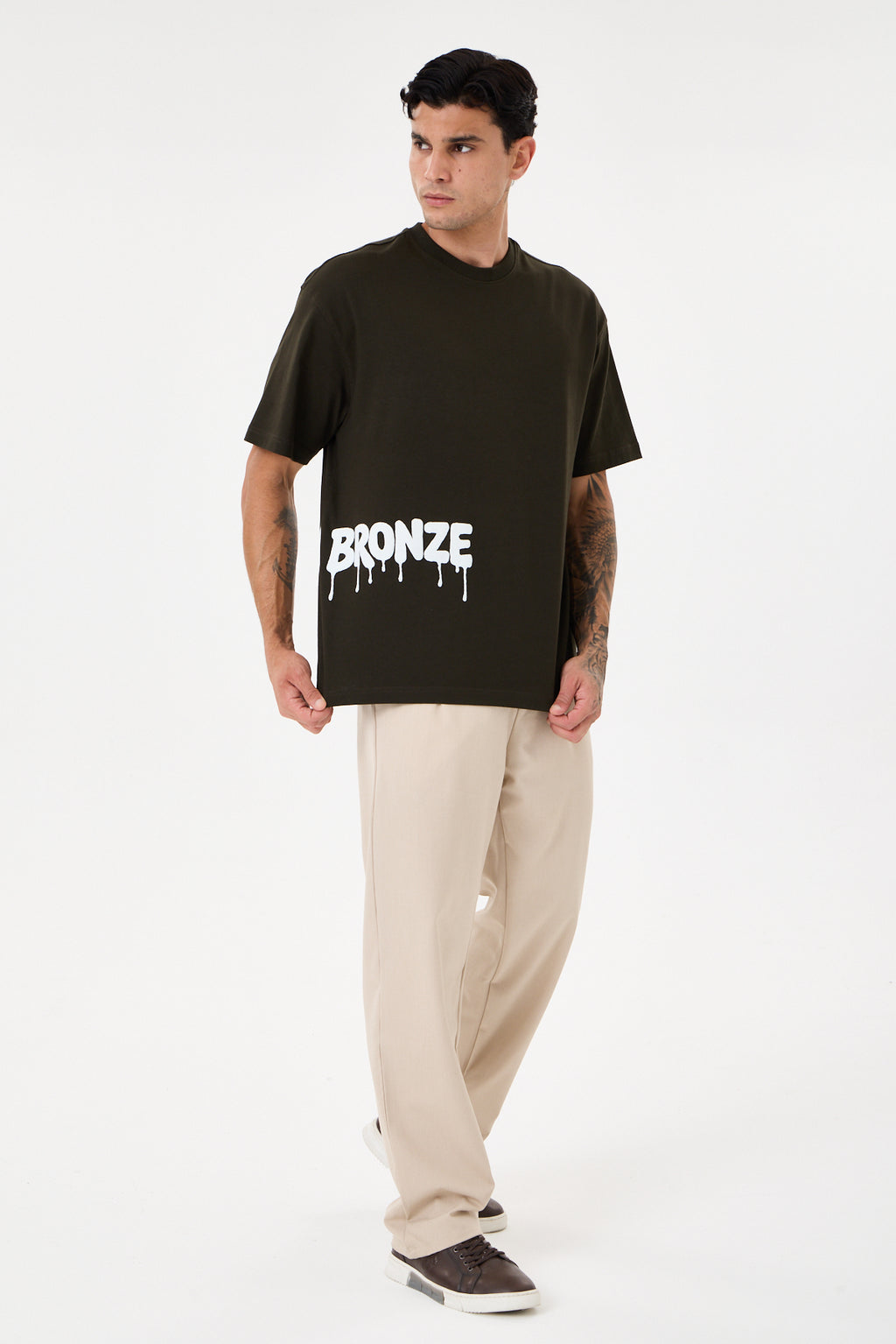 Dark Green Glow Puff Comfort T-Shirt