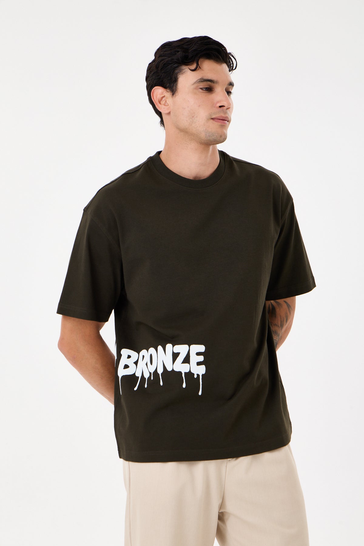 Dark Green Glow Puff Comfort T-Shirt