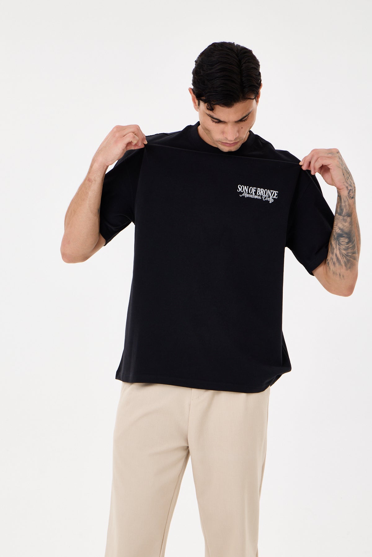 Black Sırt Baskılı Comfort T-shirt