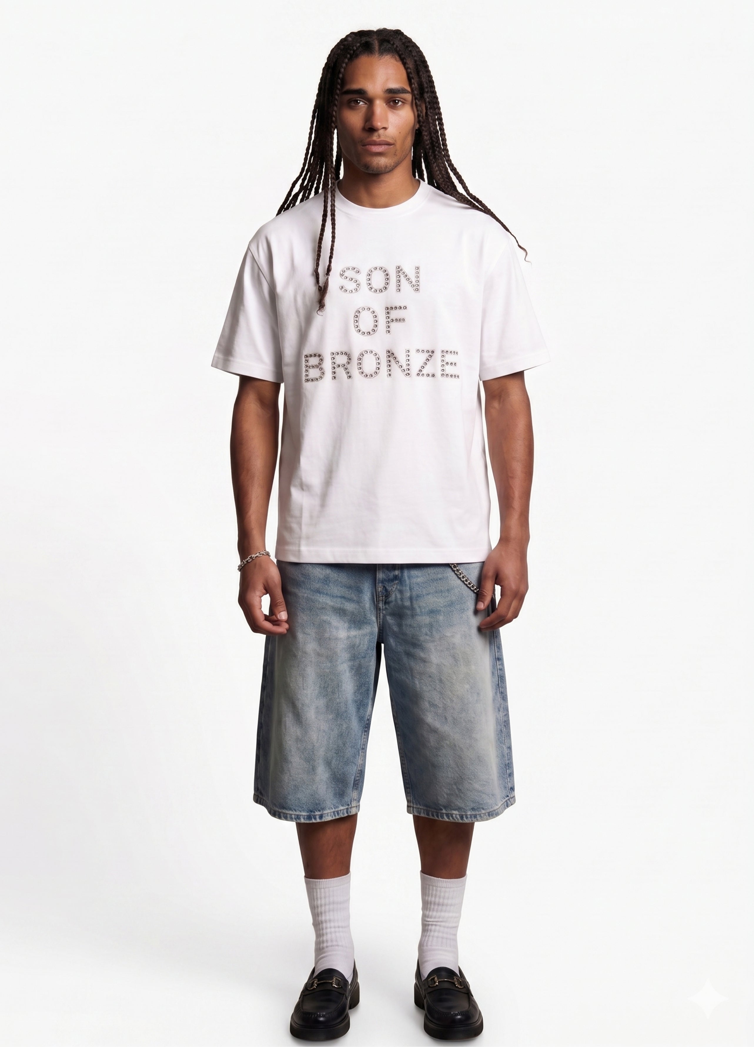 Off White Rivet Taşlı Comfort T-shirt