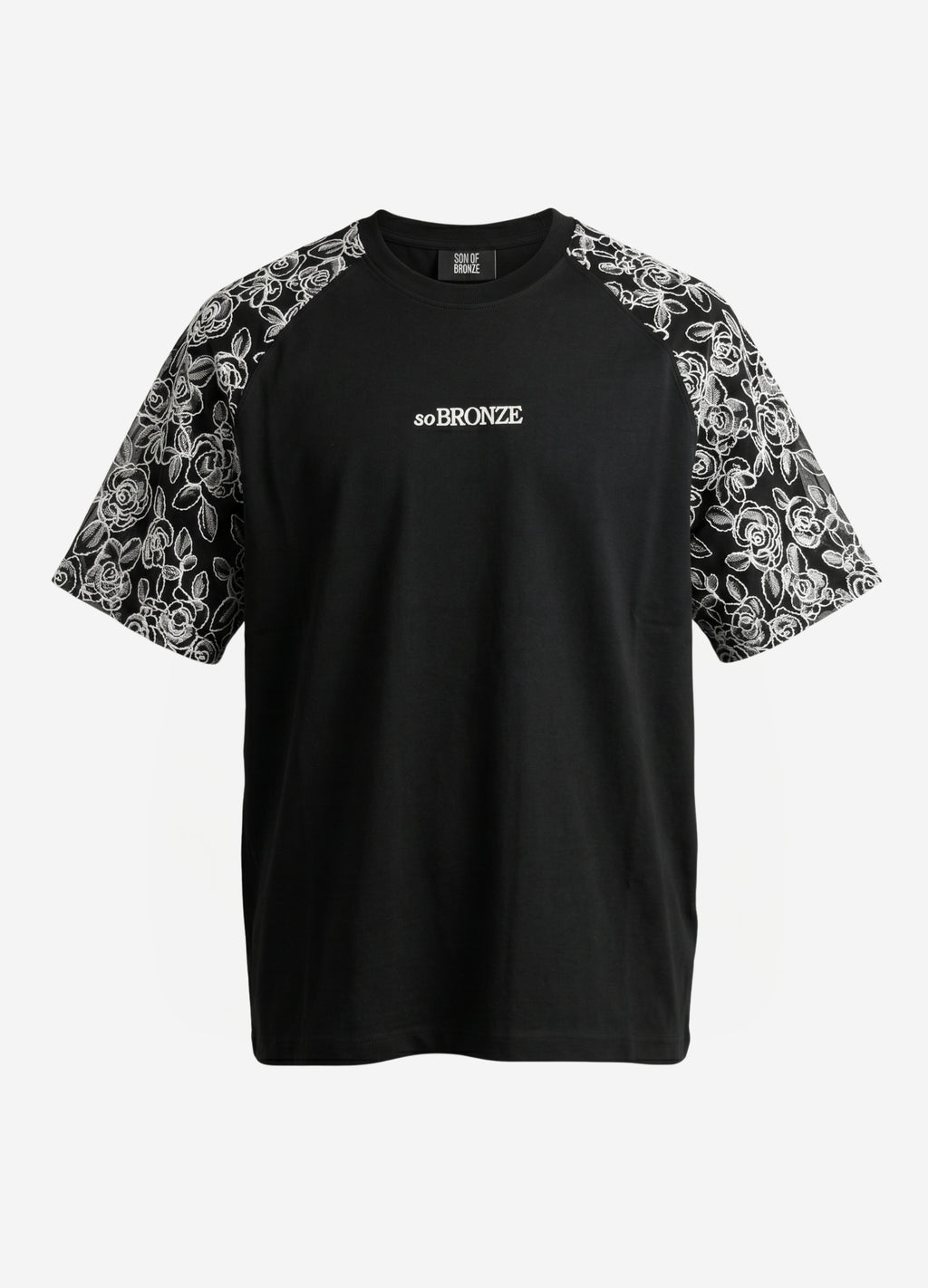 Black Brode Detaylı Reglan T-shirt