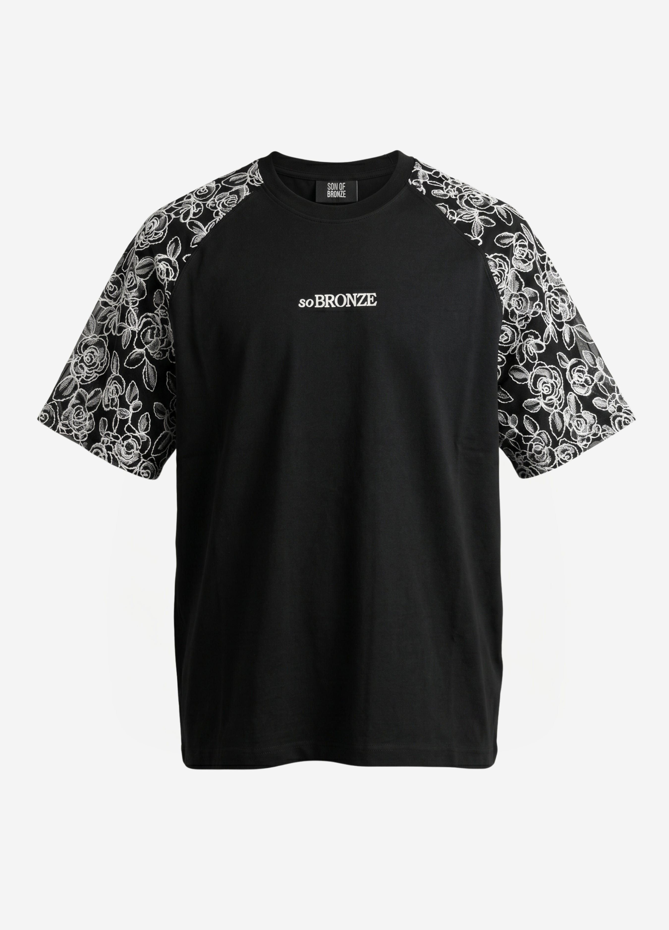 Black Brode Detaylı Reglan T-shirt