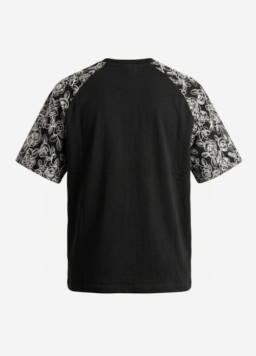 Black Brode Detaylı Reglan T-shirt