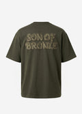Dark Green Aplike Detaylı Comfort T-shirt