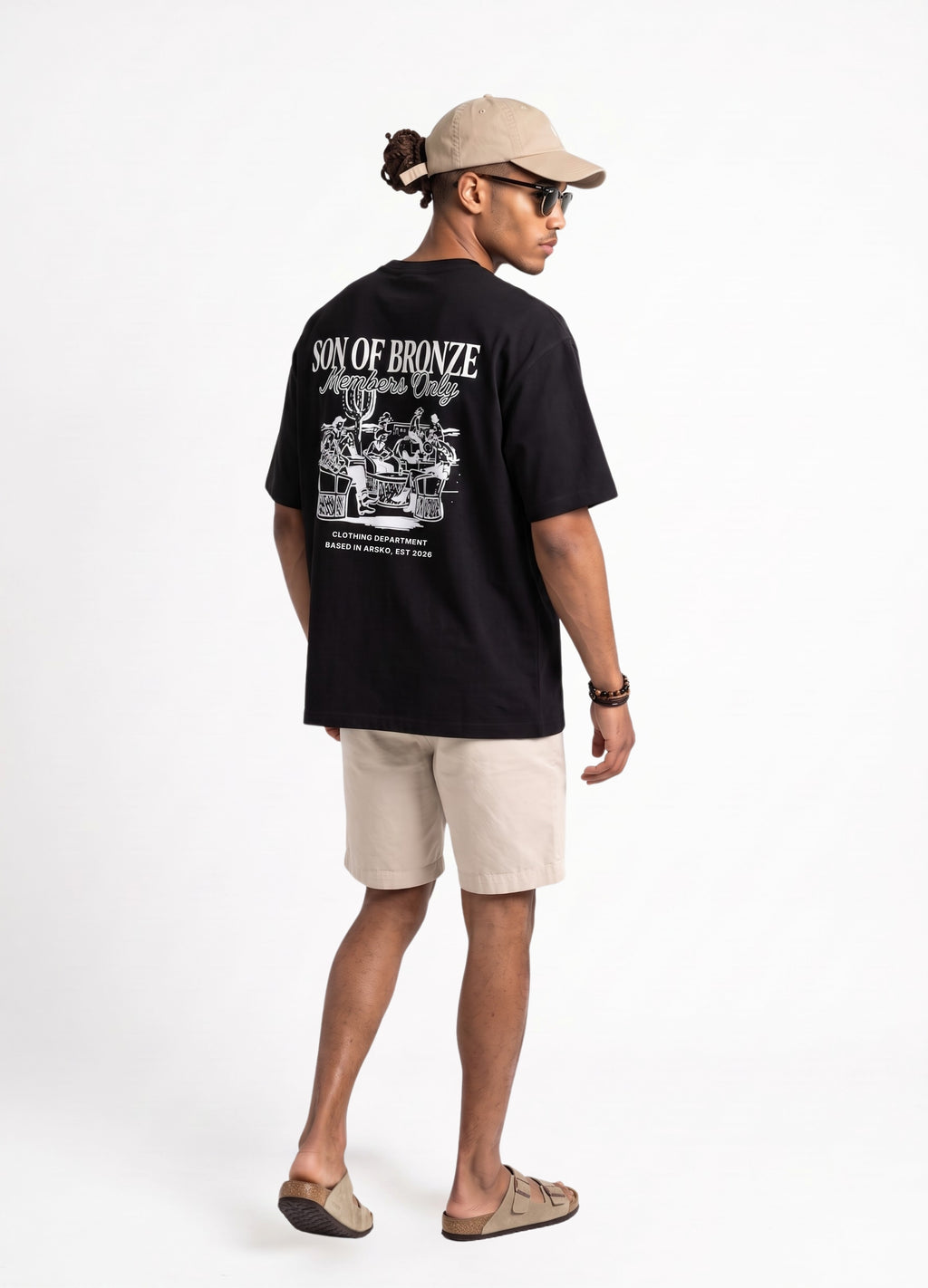 Black Sırt Baskılı Comfort T-shirt