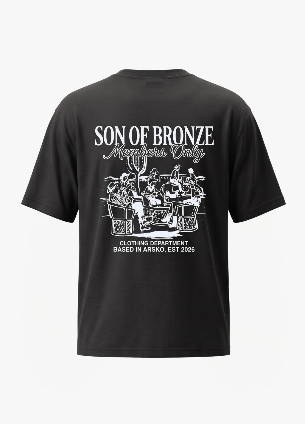 Black Sırt Baskılı Comfort T-shirt