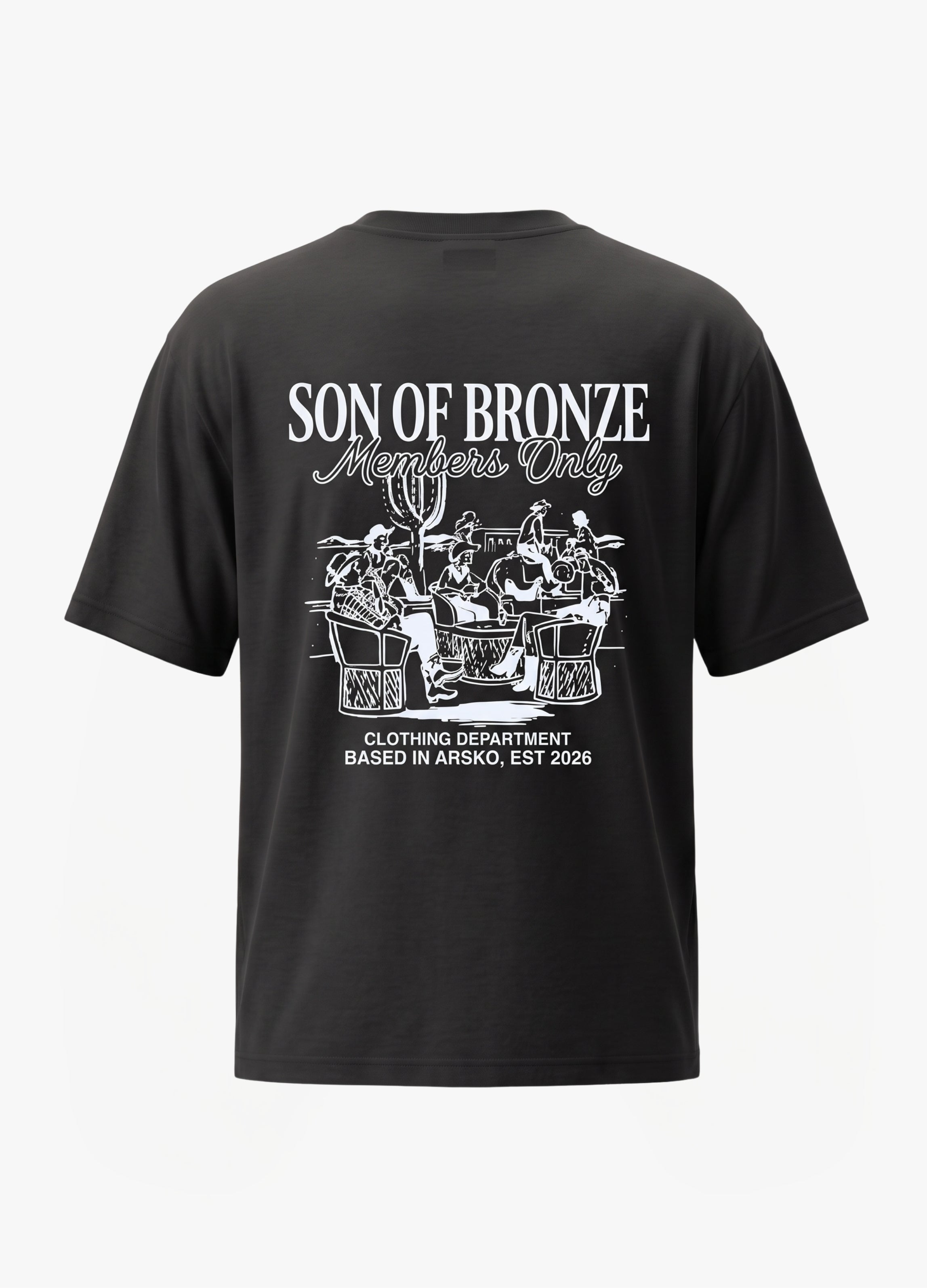 Black Sırt Baskılı Comfort T-shirt