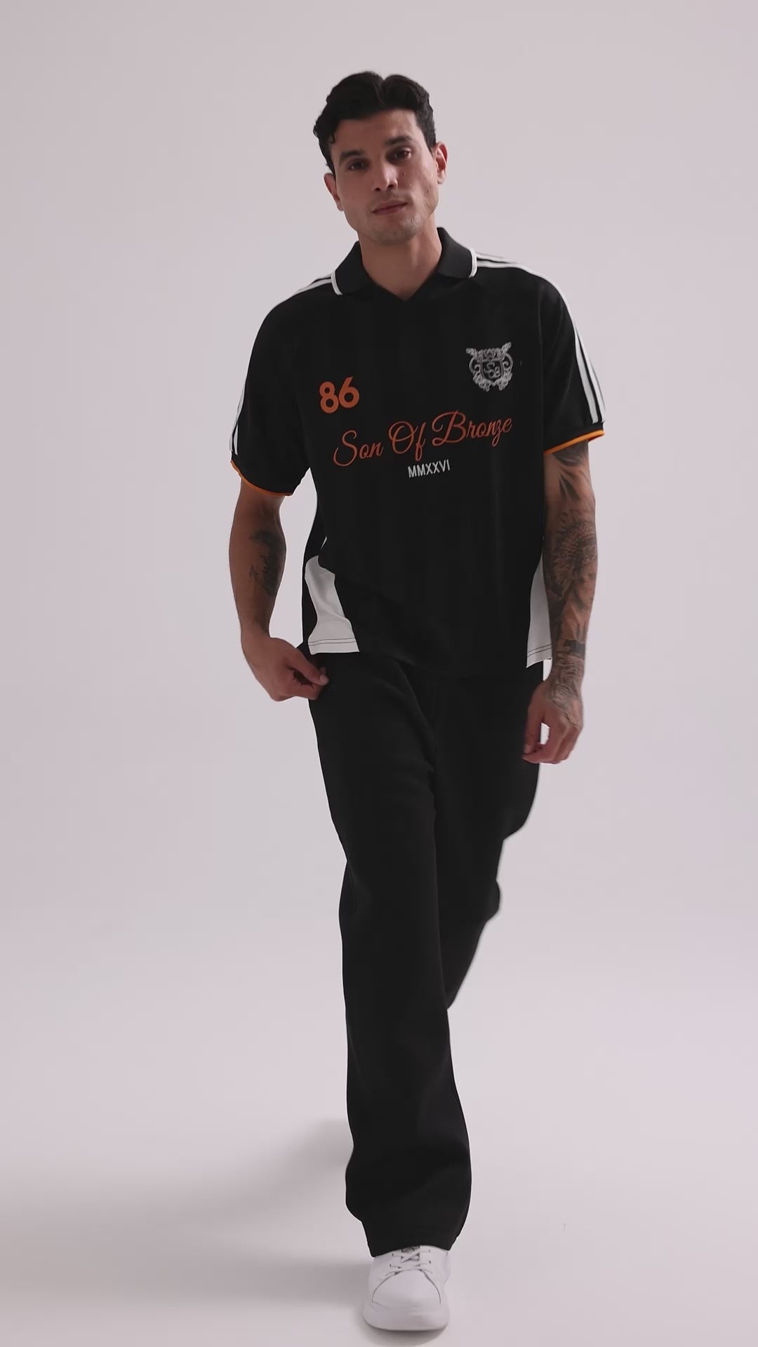 Black Forma Polo T-shirt