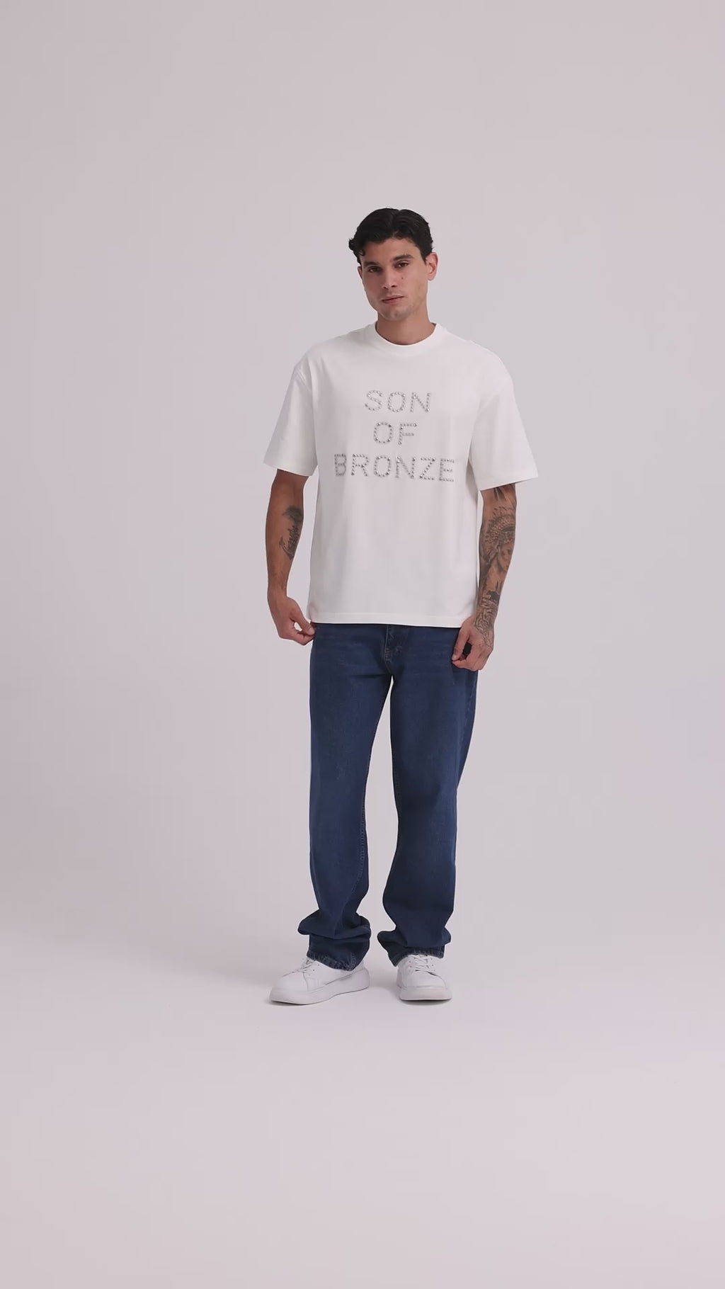 Off White Rivet Taşlı Comfort T-shirt