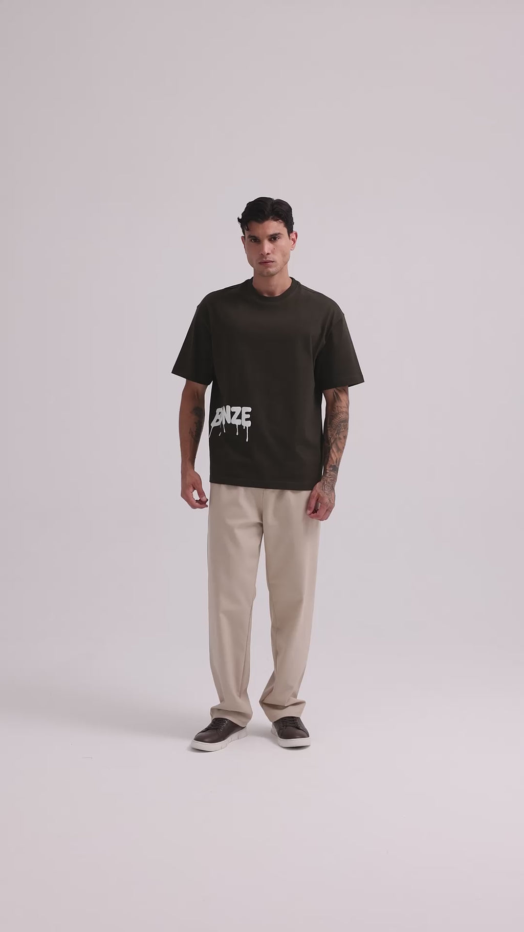 Dark Green Glow Puff Comfort T-Shirt