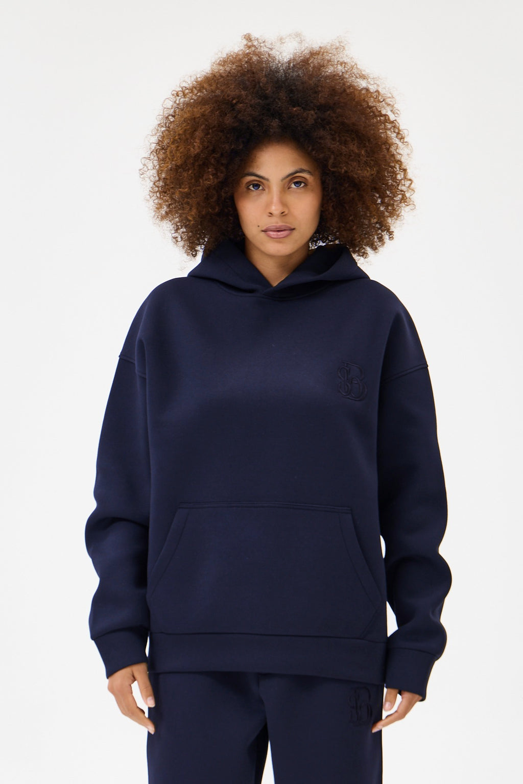 Lacivert Panda Kumaş Kadın Sweatshirt