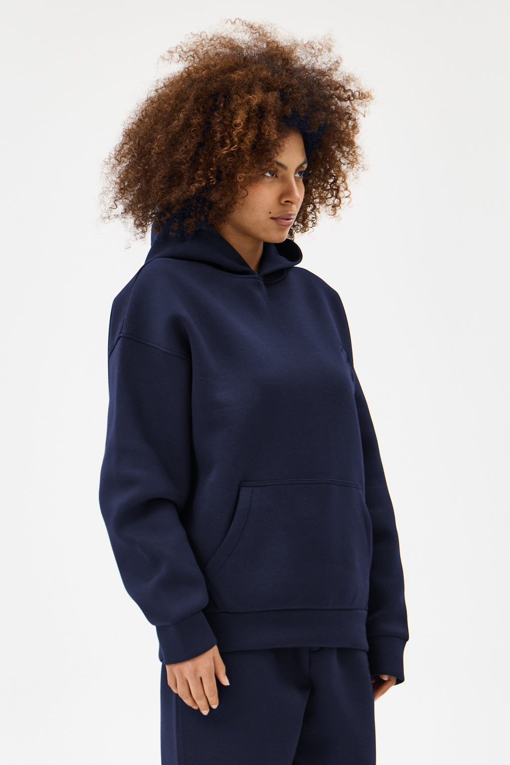 Lacivert Panda Kumaş Kadın Sweatshirt