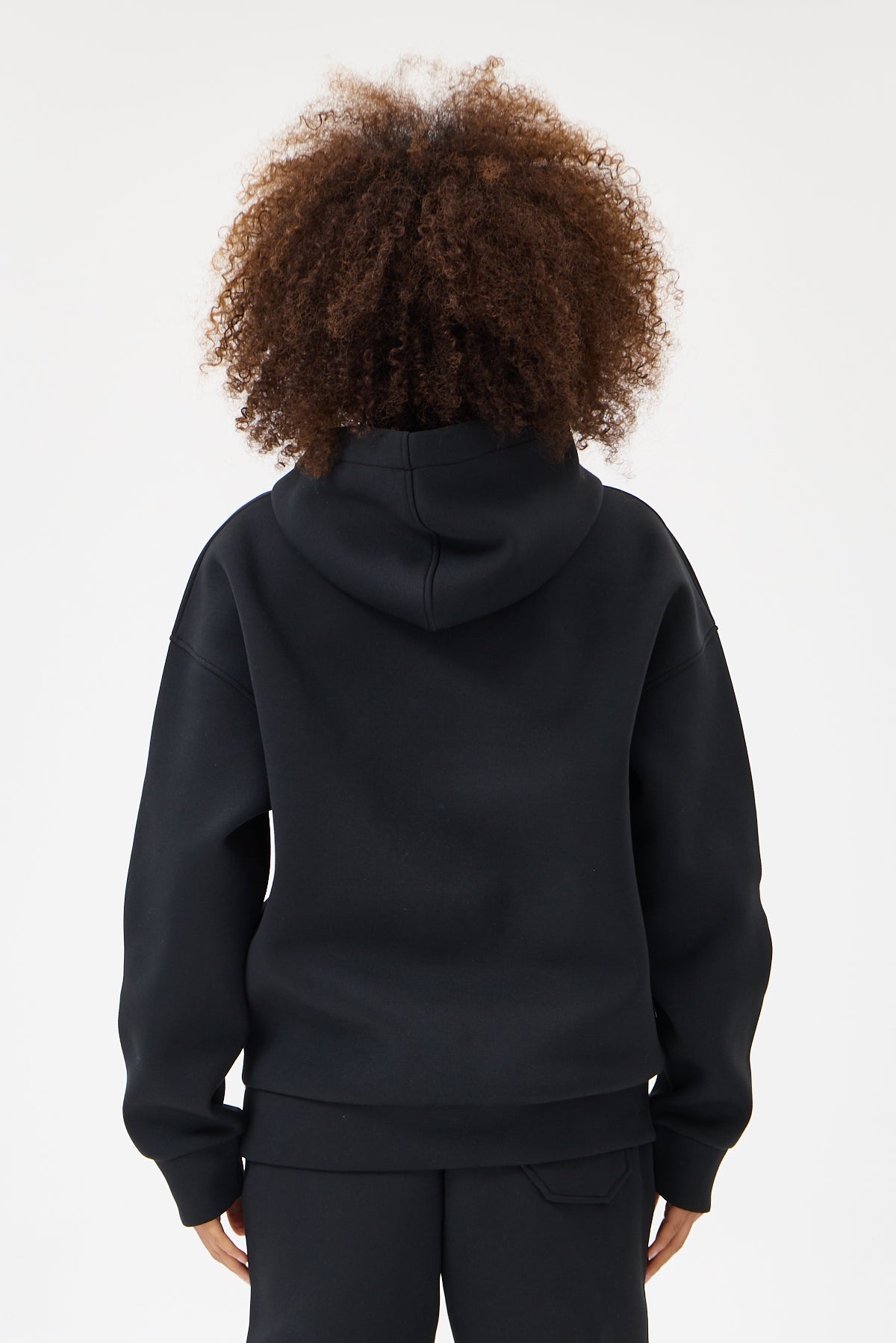 Siyah Panda Kumaş Kadın Sweatshirt